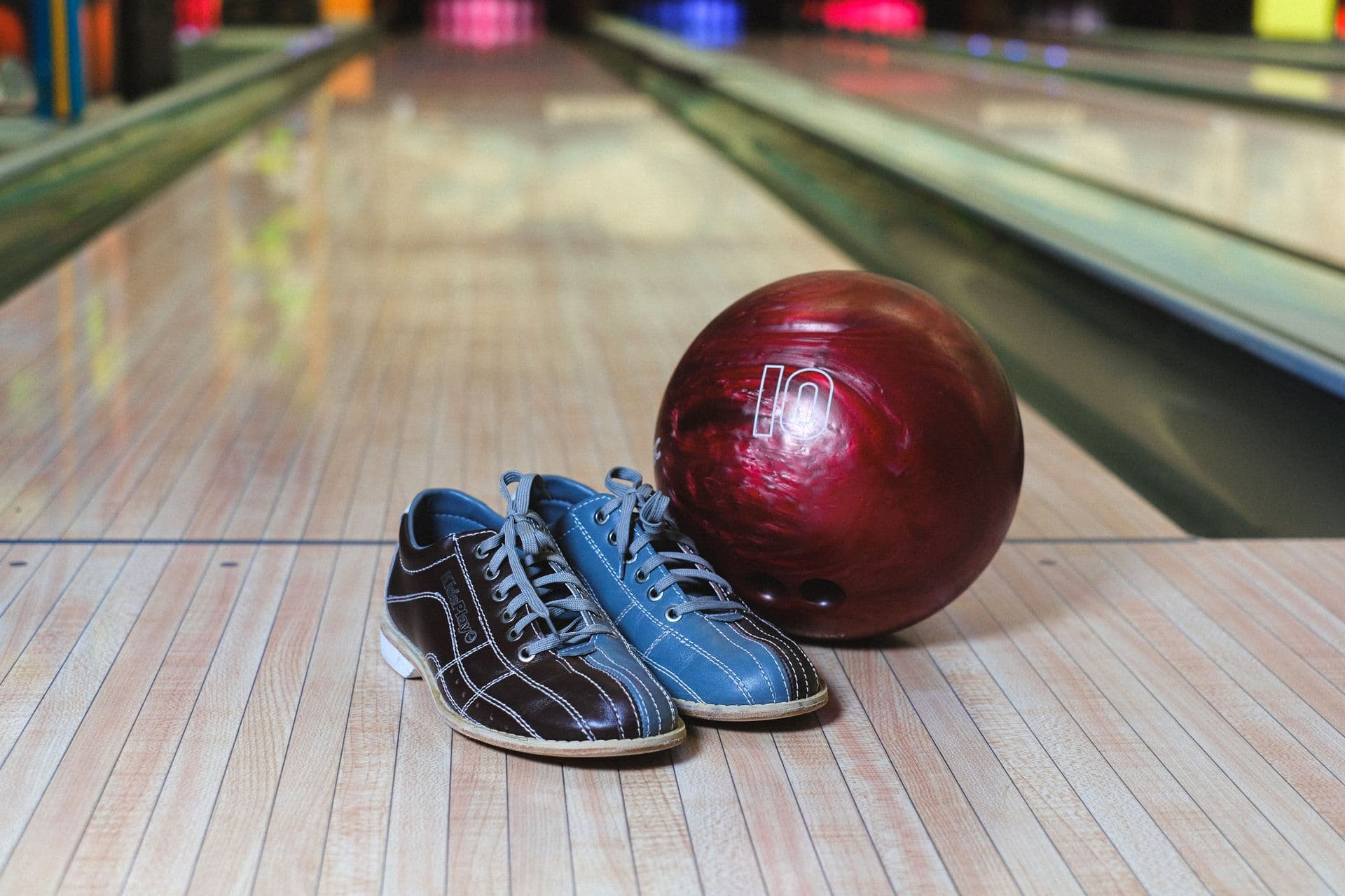 Strike, pins flying